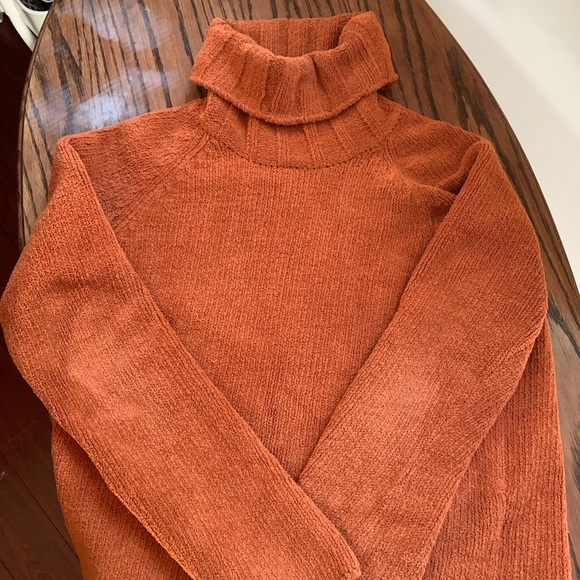 Jacob Annexe | Cowl Neck Sweater | Burnt Orange - Picture 3 of 6